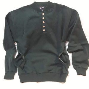 Men's Pullover sweat shirt, 5 button